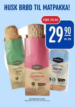 Rema 1000 GROVBRØD GROVT & GODT tilbud