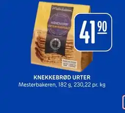 Rema 1000 KNEKKEBRØD URTER tilbud