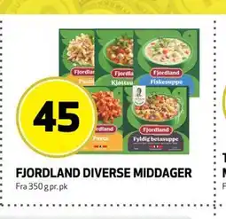Bunnpris FJORDLAND DIVERSE MIDDAGER tilbud