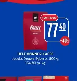 Rema 1000 HELE BØNNER KAFFE tilbud