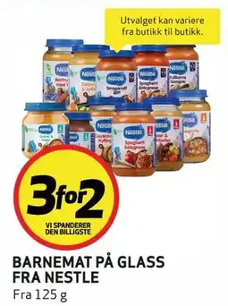 Bunnpris BARNEMAT PÅ GLASS FRA NESTLE tilbud