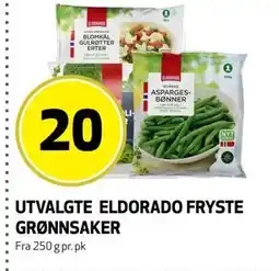 Bunnpris UTVALGTE ELDORADO FRYSTE GRØNNSAKER tilbud