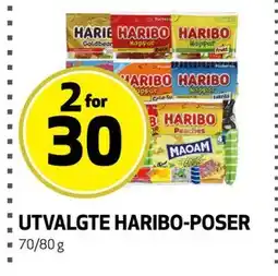 Bunnpris UTVALGTE HARIBO-POSER tilbud