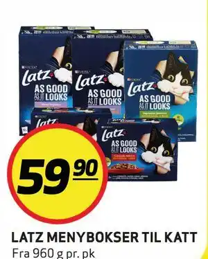 Bunnpris LATZ MENYBOKSER TIL KATT tilbud