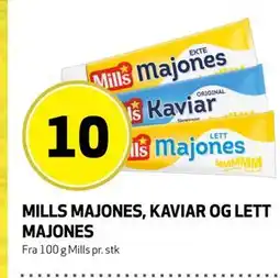 Bunnpris MILLS MAJONES, KAVIAR OG LETT MAJONES tilbud