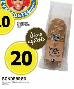 Bunnpris BONDEBRØD tilbud