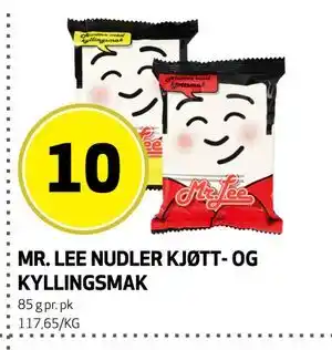 Bunnpris MR. LEE NUDLER KJØTT- OG KYLLINGSMAK tilbud