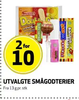 Bunnpris UTVALGTE SMÅGODTERIER tilbud