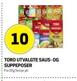 Bunnpris TORO UTVALGTE SAUS- OG SUPPEPOSER tilbud