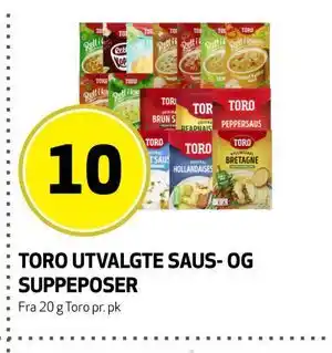 Bunnpris TORO UTVALGTE SAUS- OG SUPPEPOSER tilbud
