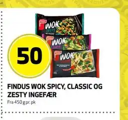 Bunnpris FINDUS WOK SPICY, CLASSIC OG ZESTY INGEFÆR tilbud