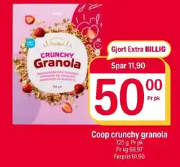 Coop Extra Coop crunchy granola tilbud