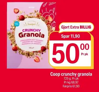 Coop Extra Coop crunchy granola tilbud