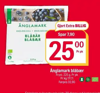 Coop Extra Änglamark blåbær tilbud