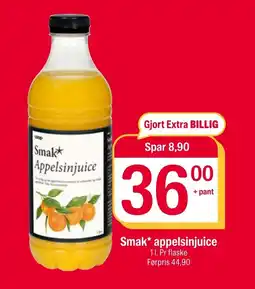 Coop Extra Smak* appelsinjuice tilbud