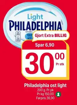 Coop Extra Philadelphia ost light tilbud