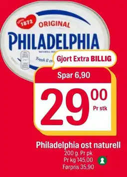 Coop Extra Philadelphia ost naturell tilbud