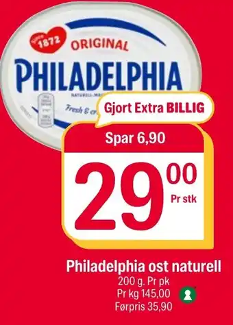 Coop Extra Philadelphia ost naturell tilbud