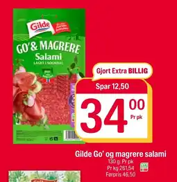 Coop Extra Gilde Go' og magrere salami tilbud