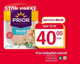 Coop Extra Prior kyllingfilet naturell tilbud