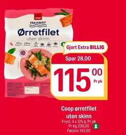 Coop Extra Coop ørretfilet uten skinn tilbud