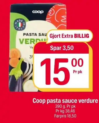 Coop Extra Coop pasta sauce verdure tilbud