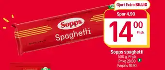 Coop Extra Sopps spaghetti tilbud