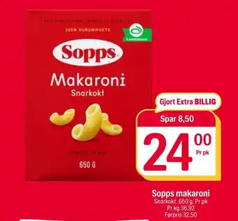 Coop Extra Sopps makaroni tilbud