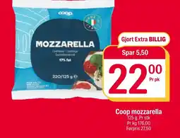 Coop Extra Coop mozzarella tilbud