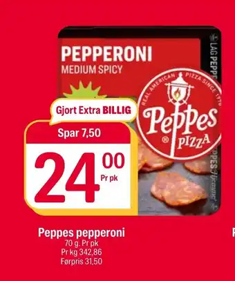 Coop Extra Peppes pepperoni tilbud