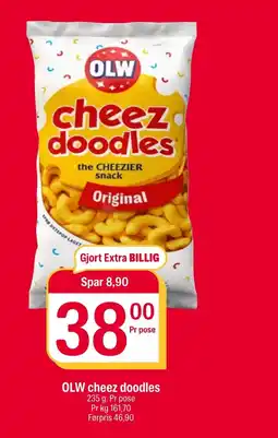 Coop Extra OLW cheez doodles tilbud