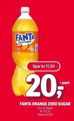 Coop Extra Fanta orange zero sugar tilbud