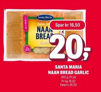 Santa Maria Naan bread garlic