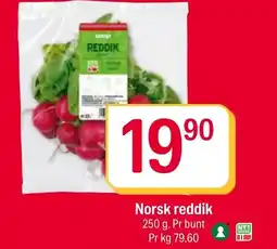 Coop Extra Norsk reddik tilbud