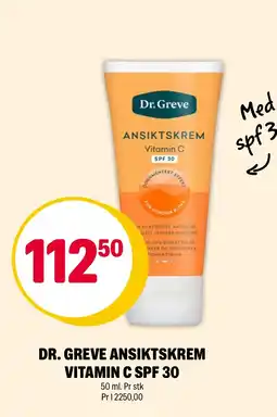 Coop Extra Dr. Greve ansiktskrem Vitamin C SPF30 tilbud