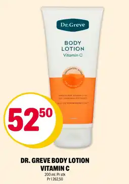 Coop Extra Dr. Greve body lotion Vitamin C tilbud