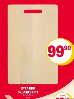 Coop Extra Xtra bøk skjærebrett tilbud