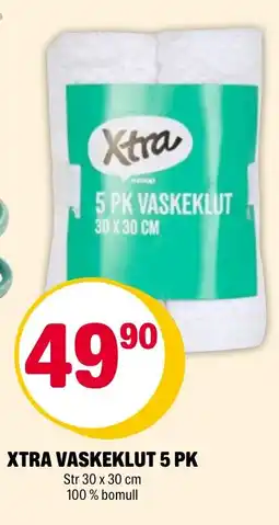 Coop Extra Xtra vaskeklut 5 pk tilbud