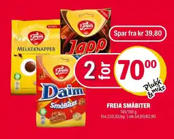 Coop Extra Freia småbiter tilbud