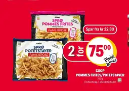 Coop Extra Coop pommes frites/potetstaver tilbud