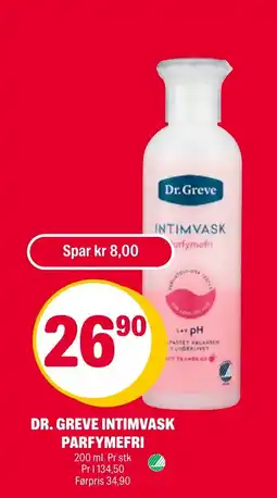 Coop Extra Dr. Greve intimvask parfymefri tilbud