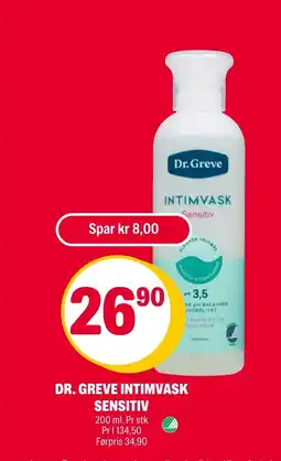Coop Extra Dr. Greve intimvask sensitiv tilbud