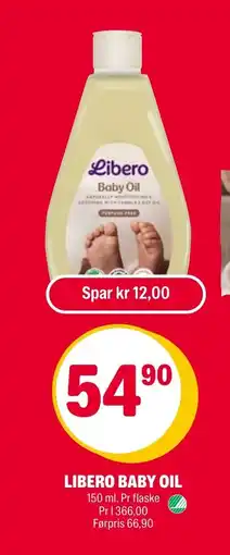 Coop Extra Libero baby oil tilbud
