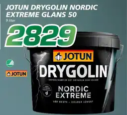 Coop Byggmix Jotun Drygolin nordic extreme glans 50 tilbud