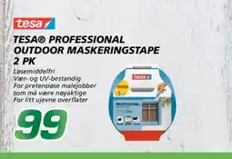 Coop Byggmix Tesa® Professional outdoor maskeringstape 2 pk tilbud