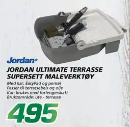 Coop Byggmix Jordan Ultimate terrasse supersett maleverktøy tilbud