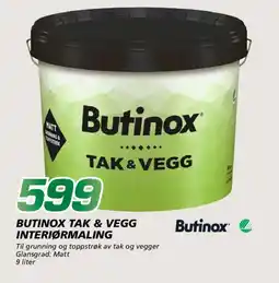 Coop Byggmix Butinox Tak & vegg interiørmaling tilbud