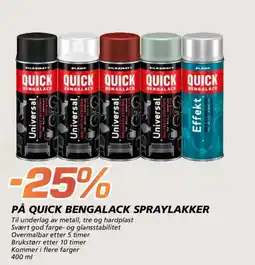 Coop Byggmix På Quick bengalack spraylakker tilbud
