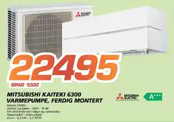 Coop Byggmix Mitsubishi Kaiteki 6300 varmepumpe, ferdig montert tilbud