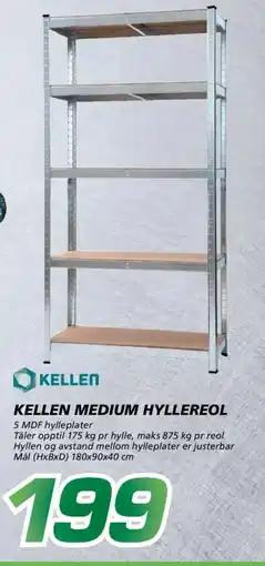 Coop Byggmix Kellen medium hyllereol tilbud